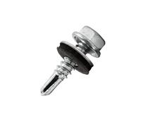 DOJA industrial | VITI AUTOFILETTANTI PER METALLO | PACK 400 | 4,8 x 19 mm | Viti autoperforanti testa esagonale con rondella | Autofilettanti in acciaio per fissaggio carrozzeria Legno Lamiera