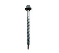 DOJA industrial | VITI AUTOFILETTANTI PER METALLO | PACK 50 | 6,3 x 75 mm | Zincato | Viti Autoperforanti Testa Esagonale con Rondella | Autofilettanti in Acciaio per Fissaggio Carrozzeria Lamiera
