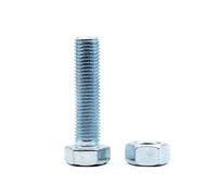 DOJA INDUSTRIAL | Viti e Dadi | 6 x 40mm | 40 Pezzi | Bulloni e Dadi con Testa Esagonale | Kit Fai da Te in Acciaio Zincato | Uso Domestico e Professionale (Falegnameria, Edile, Industriale, ecc)