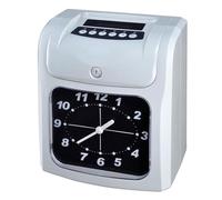 DOJBK Registratore Digitale di Frequenza, con Punch Clock in/out Time, con Schede a 50 Clocking, Clocking nel Tempo Macchina per I Dipendenti Piccola Impresa, Stampa a Due Colori, per Gli Uffici