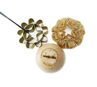 DOK JOK - Stampo per biscotti a forma di bouquet di girasole, diametro 8,1 cm, in ottone