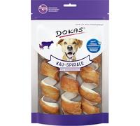 Dokas - Spirale da masticare con petto di pollo per cani - Ideale per cani in mezzo, 8 x 110 g