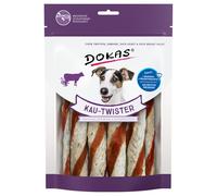 Dokas Twister bastoncini arrotolati Snack per cane - Set %: 4 x 200 g: Pelle di manzo, Cuori d'anatra e Petto d'anatra
