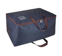 DOKEHOM 105L Grandi vestiti Silos di immagazzinamento di biancheria da letto, coperta Organizzatore contenitori di stoccaggio, traslochi Borsa (Blu)