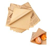 Dokeno 100 Pezzi Sacchetti Triangolari Usa E Getta, 18x18 cm Alimenti, Forno per Feste, Hamburger, Panini, Spuntini