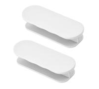 Dokeno 2 Pezzi Maniglia Della Porta del Balcone Maniglie Delle Porte Autoadesive Maniglie Dell'armadio Maniglia Mobili in Plastica Maniglia Della Porta per Porte Finestre Cassetti Armadi (Bianco)