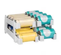 Dokeno 2 Pezzi Porta Bibite In Plastica Ideali Per 9 Lattine, Organizzatore di Lattine di Soda per Frigorifero Dispenser di Lattine di Soda Espandibile per Birra Soda Espandi Organizer Cucina Dispensa