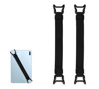 Dokeno 2 Pezzi Supporto Universale Antiscivolo per Tablet, Cinghia Elastica per Tablet, Cinturino da Mano Versatile ad Alta Elasticità Supporto Antiscivolo per E-Reader e Tablet 7-11 Pollici, Nero