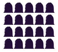 Dokeno 20 Pezzi Sacchetti per Gioielli, Borsa in velluto, Velluto Borse Coulisse, Sacchetti di Velluto mMorbidi per Gioielli, Sacchetti Regalo Banchetti per Matrimoni, Feste, Regalo 12x15CM (Viola)