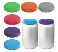 Dokeno 6 Pezzi Tappo Silicone per Lattine, Multicolore Coperchi per Lattine di Bevande, Riutilizzabili Tappi per Lattine Bibite per Bevande, Birra, Soda, Coca Cola, Adatti a Lattine Standard