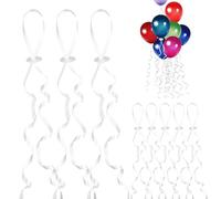 Dokeno Chiusure di Palloncino 150 Pezzi, Chiusure per Palloncini con Cordino, Palloncino con Clip con Sgancio Rapido, Palloncino Morsetto Chiusure a Palloncino per Decorazione Delle Feste e Festival