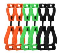 Dokeno Clips per Guanti Porta Guanti. 6 Pezzi Clip di Sicurezza per Guanti in Plastica, Supporto per Guanto Morsetto Clip per Guanti da Lavoro per Chiave Asciugamano