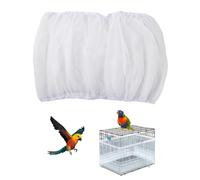 Dokeno Copertura per Gabbia per Uccelli, Gonna Gabbia per Uccelli Rete Gabbia Uccelli Bird Cage Seed Catcher per Uccelli Pappagalli Ventilata e Antipolvere Circonferenza Regolabile 145-200cm