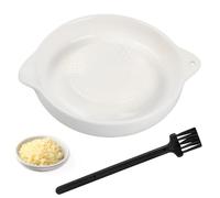 Dokeno Grattugia in Ceramica Grattugia per Zenzero in Ceramica con Pennello, Grattugia per Aglio Grattugia per Wasabi Grattugia per Verdure per Zenzero, Aglio, Spezie, Carote, Alimenti per Bambini