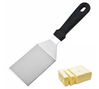 Dokeno Paletta da Barbecue Spatola Rettangolare in Acciaio Inox Bistecca Spatola con Manico di Plastica Cucina Spatola per Sollevare e Girare Hamburger, Uova, Bistecche, Barbecue