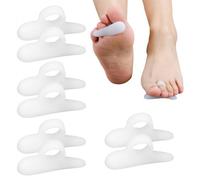 Dokeno Separatore Dita Piede Silicone 8Pcs Cuscinetti in Gel per Dita a Martello, Divaricatore per Le Dita Dei Piedi Cuscinetti per Dita a Martello per Evitare Sfregamenti E Alleviare La Pressione