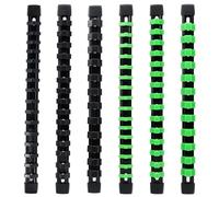 Dokeno Set di Organizer per Chiavi a Bussola - 6 Pezzi in Verde e Nero, Clip da 1/4", 3/8", 1/2"
