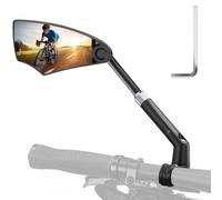 Dokeno Specchietto Retrovisore Bici, 1 Pezzo, Girevole a 360° e Regolabile, Adatto per Manubri da 20-23mm, Specchio di Alta Definizione per Bici Elettrica, Monopattino Elettrico, Moto, MTB