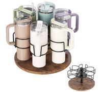 Dokeno Stanley - Portabicchieri con base in legno, girevole per Stanley 40 oz