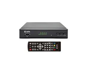 Doki Unico DB1553 Ricevitore DVB-T HD DVB-T/DVB-T2 con telecomando, programma TV digitale, HDMI, chiavetta USB e connettività Scart