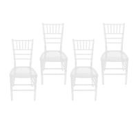 Dokiiovo Set di 4 sedie trasparenti, eleganti in policarbonato, impilabili, sedie da pranzo trasparenti per soggiorno, sala banchetti, interni ed esterni (modello C)