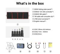 Dokio 100W/150W/200W Pannello Solare Pieghevole - Powerstation, Camper