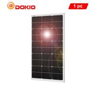 Dokio 100W/200W/400W Mono Pannello Solare Rigido 12V/18V FV,Camper,Barca,Tetto