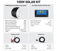 Dokio 100W/200W Pannello Solare Flessibile Impermeabile - Camper