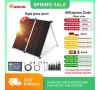 Dokio 18V 160W pannello solare pieghevole rigido cina 18V 10A 12V pannello Controller solare facile da trasportare caricatore cella/sistema