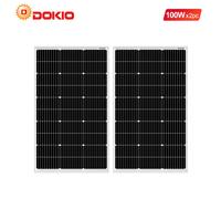 Dokio 200W Pannello Solare Rigido Alluminio - Facile Installazione