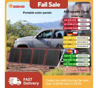 Dokio 97W 150W 195W 295W pannello solare pieghevole portatile con Kit Controller 12V per viaggio in campeggio in famiglia 97W