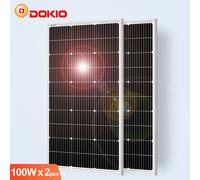 Dokio Modulo Fotovoltaico Rigido 200W - Soluzione per Caravane, Baita e Giardino