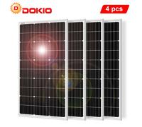 Dokio Pannello Solare 100W 200W 400W Energia Solare per Caravane,Casa e Giardino