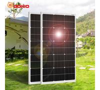 DOKIO Pannello Solare 100W Pannelli Fotovoltaico 200W Pannelli Solares 18V Solarpaneele Per Il Campeggio/Powerbank/Batteria 12V/Camper van