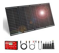 DOKIO Pannello Solare Pieghevole 300W 36V Monocristallino con regolatore di carica solare e cavo PV per batteria da 24V, AGM, batteria gel, batteria acida