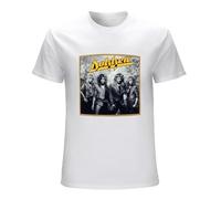 Dokken Heavy Metal Glam Rock Band Gig Music Poster Funny T Shirts for Men Unisex Graphic White 3XL