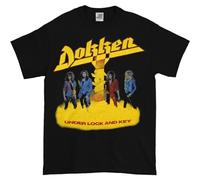 Dokken Under Lock And Key New Black T-Shirt Double Sided Tee BlackMedium
