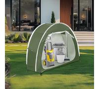 DOKKOME Tenda da bicicletta, impermeabile, portatile, da campeggio, per biciclette, garage, per esterni, per biciclette, motociclette, attrezzi da giardino, tosaerba, avocado