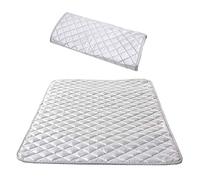 Dokpav Tovaglia da Stiro Coperta da Stiro per Tavolo Coperta Termica per Stirare su Qualsiasi Superficie in Cotone 48x85 cm Antiscivolo