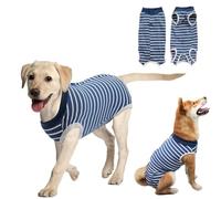 DOKRIN Dog Surgery Recovery Suits, Una tuta protettiva post-operatoria per cani, tuta di recupero post-operatoria per cani, tuta di protezione corporea post-operatoria per cani (blu)