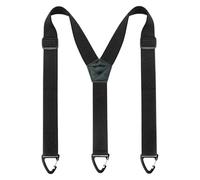 DOKRIN Men's Braces, 1 pettorina da uomo per arrampicata all'aperto a forma di Y lunghezza regolabile con fibbia triangolare antiscivolo perfetta per pantaloni da sci e tute (nero)