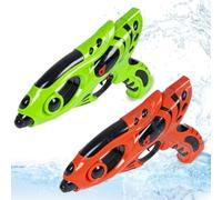 DOKRIN PPistole d'acqua,2 pistole ad acqua giocattolo estive per bambini, per giocare in spiaggia, fare il bagno, fare rafting