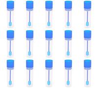 DOKRIN Provette per esami da laboratorio 15 provette con cucchiaini, contenitori per urina e feci, tubi di plastica trasparente, adatti per campioni di cani e gatti (20 ml)