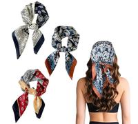 DOKRIN Sciarpe da donna,3 pezzi di sciarpe da 70 cm, sciarpe quadrate, setose, morbide e delicate sulla pelle