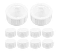 DOKRIN Tappi per tubazioni,10 Pz Adattatori per Tappi con Filettatura Femmina Tubi in PVC da 1/2 Pollice per Progetti Idraulici Riparazione Tubi e Sistemi di Irrigazione Attacco BSPT
