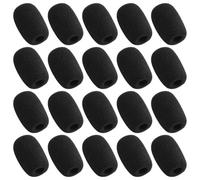 DOKRIN Windscreen per microfoni Confezione da 20 pezzi di coperture in schiuma per microfoni portatili, filtri anti-pop in schiuma e antivento per microfoni