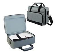 Doksmeria - Custodia per proiettore, con tasche per accessori e spallacci regolabili, borsa portatile compatibile con Epson BenQ ViewSonic e la maggior parte dei mini proiettori