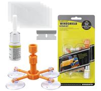 Doksvp Ripara Parabrezza Auto,Kit di Riparazione per Parabrezza,Kit Riparazione Crepe Vetro,con Fluido per la Riparazione dei vetri, utilizzato per Riparare i Danni localizzati sui vetri delle Auto