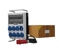 Doktorvolt Distributore di Corrente per Cantieri TD-S/FI 8x230V con Cavo 5x4mm² e Struttura SKHU