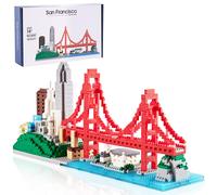 DOLBLOCK Micro Building Blocks Set San Francisco Golden Gate Bridge Modle Set Architecture Skyline Collectible Building Kit Toy Present for Adults an